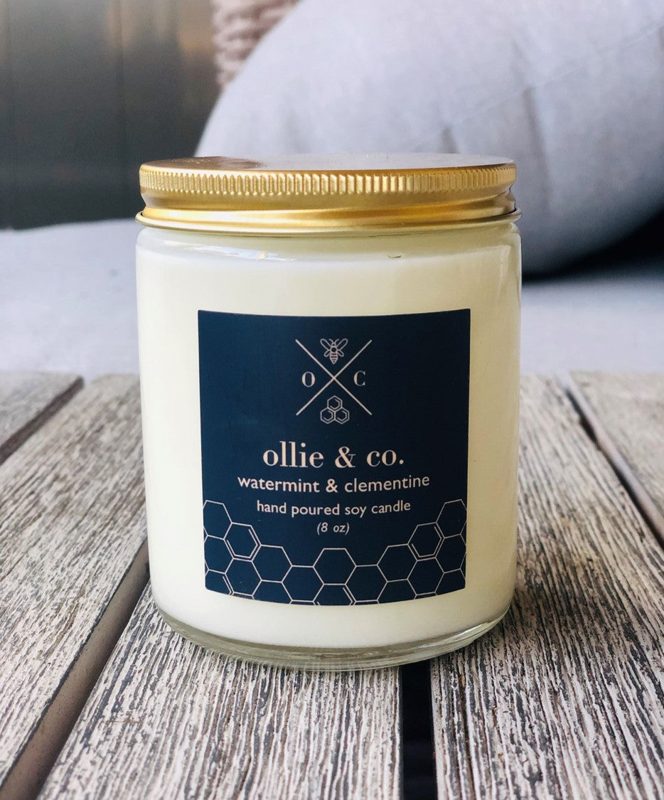 Watermint & Clementine - Soy Candle